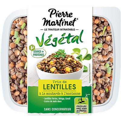 Salade Végétal Trio de Lentilles Moutarde à l'Ancienne